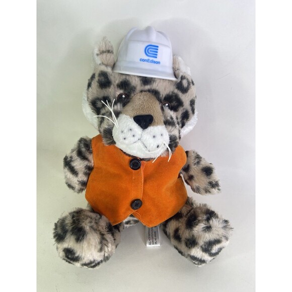 Con Edison Steven Smith Cheetah Leopard Plush Stuffed Animal Promotional Toy Hat - Picture 1 of 8